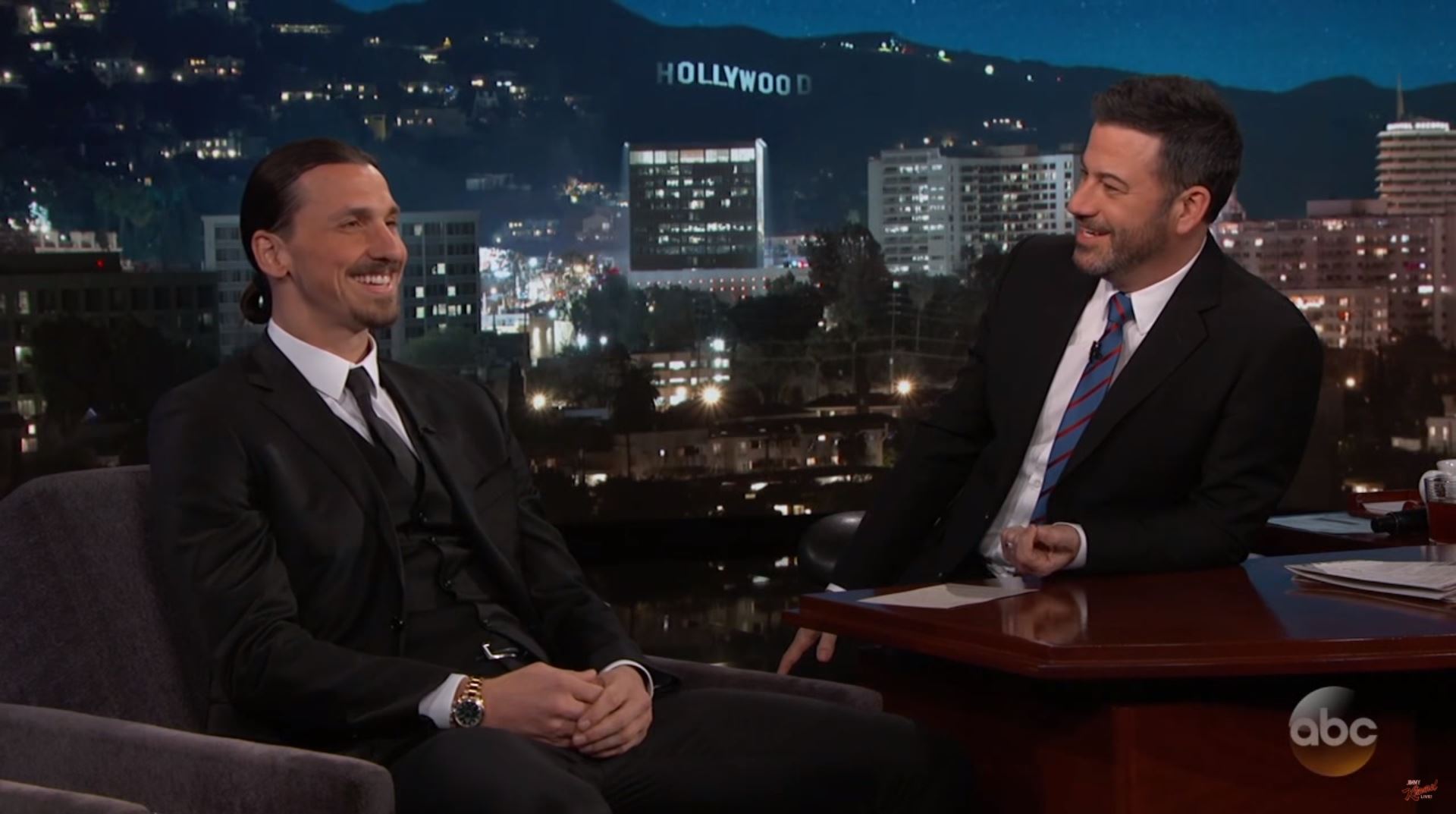 Zlatan hos Jimmy Kimmel Live